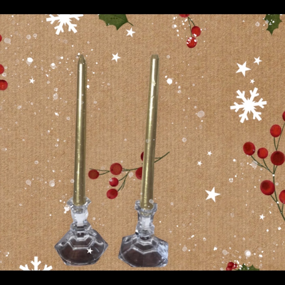 Decorative 🎄HP🎄Glass candleholders